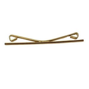 Collar Bar Gold Tone Wire Wrap Clip‎ Mens Clasp Vin